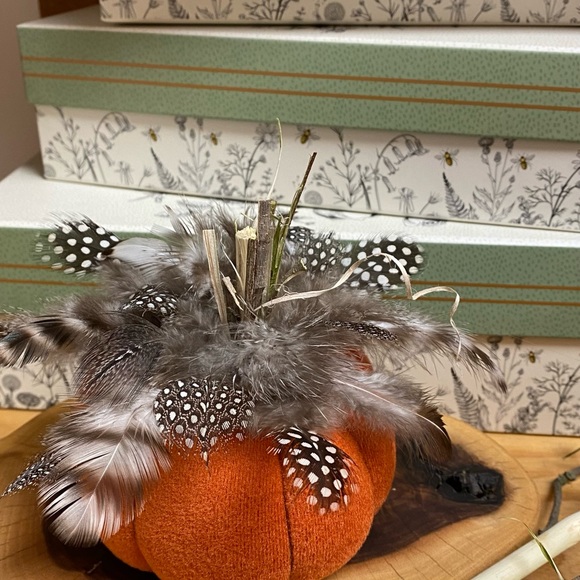 Handmade orange and black pumpkin decor - Picture 3 of 3